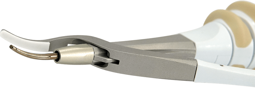 Detail of the Slim tip of ultrasonic scissor scalpel